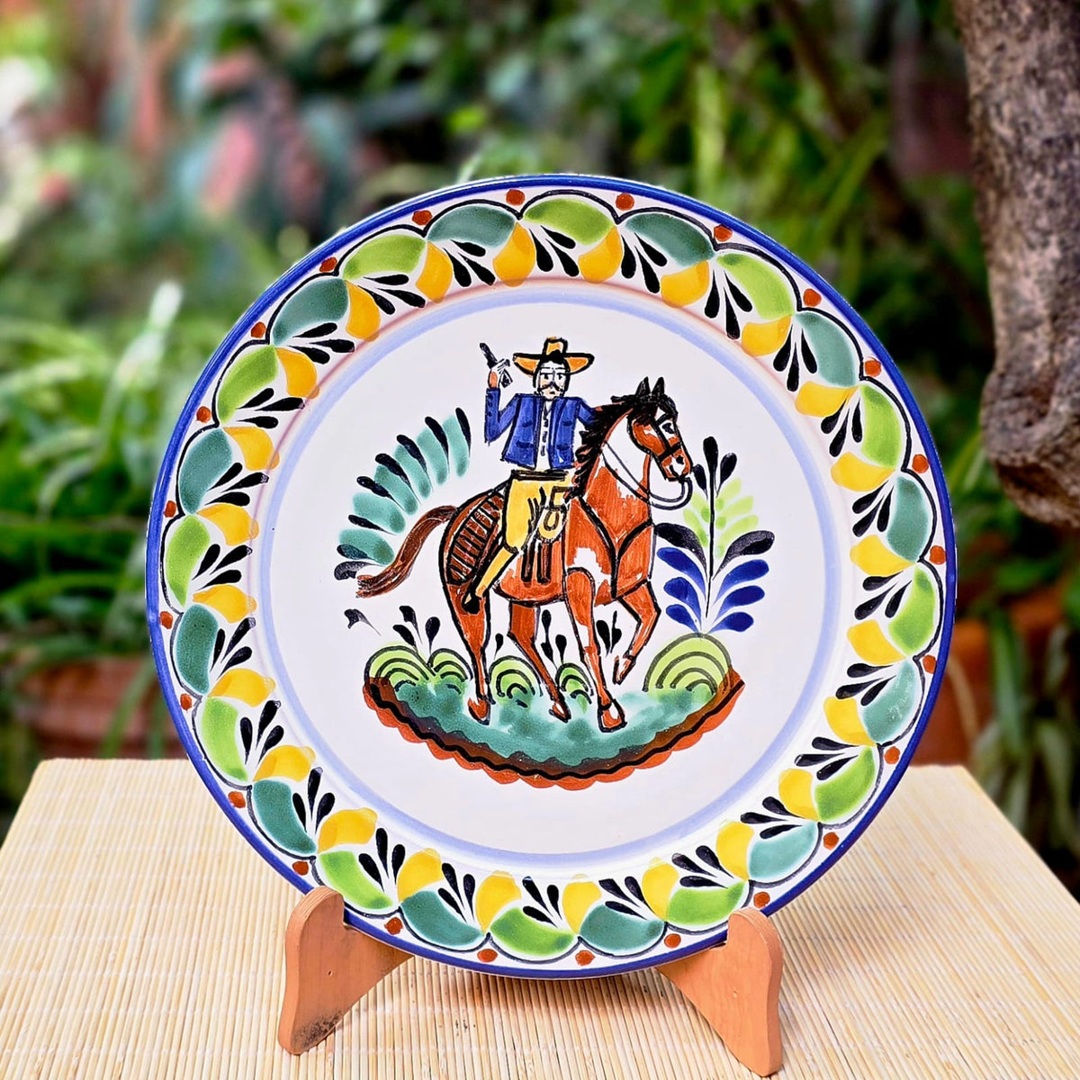 Cowboy Rodeo Plates tableware ranch Gifts texas kentucky handmade art ...