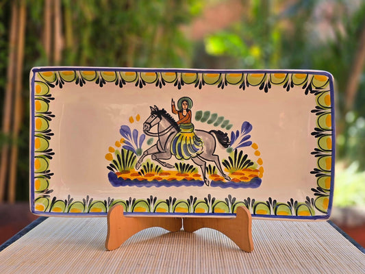 Cowgirl Rectangular Plate / Tray MultiColors