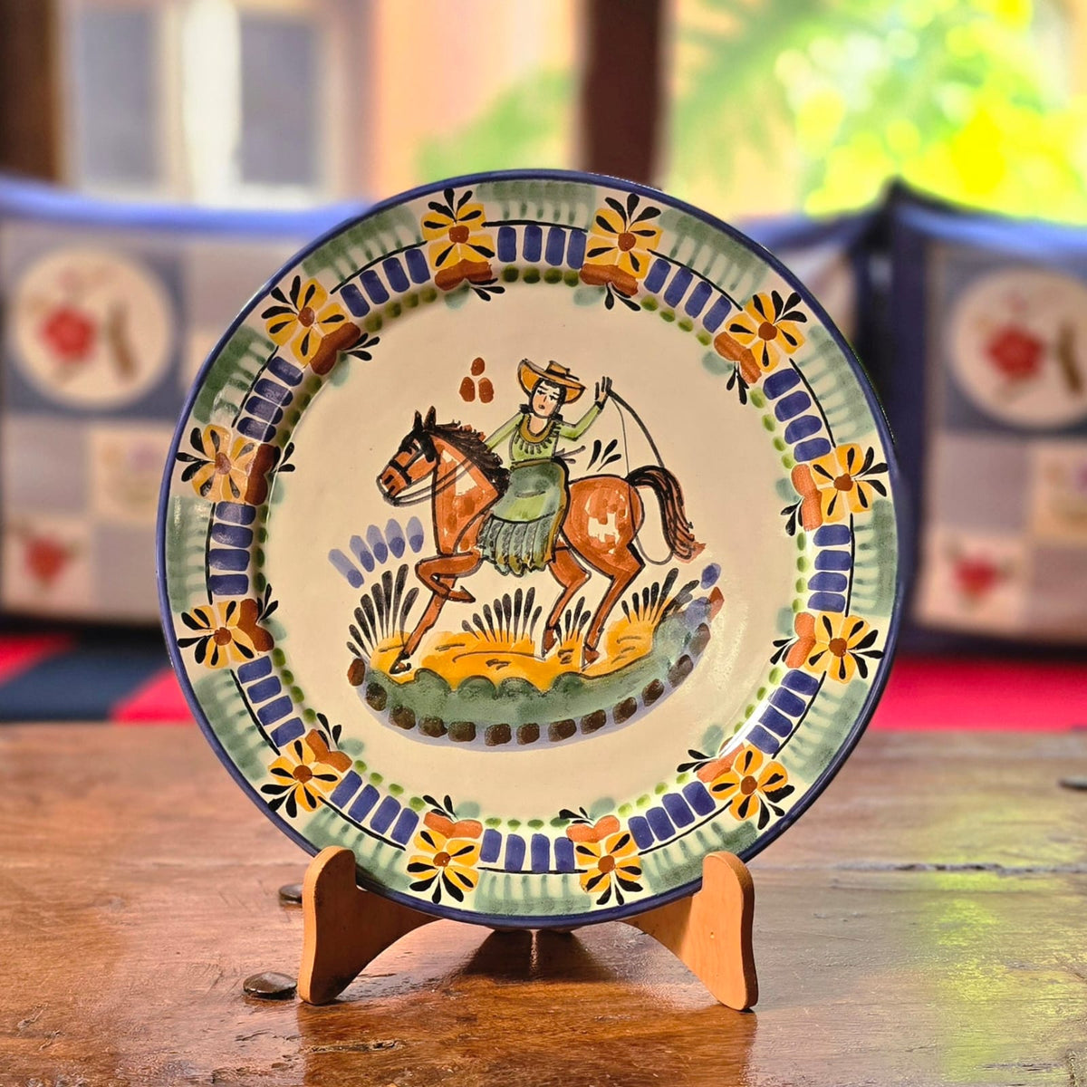 CowGirl Rodeo Plate MultiColors