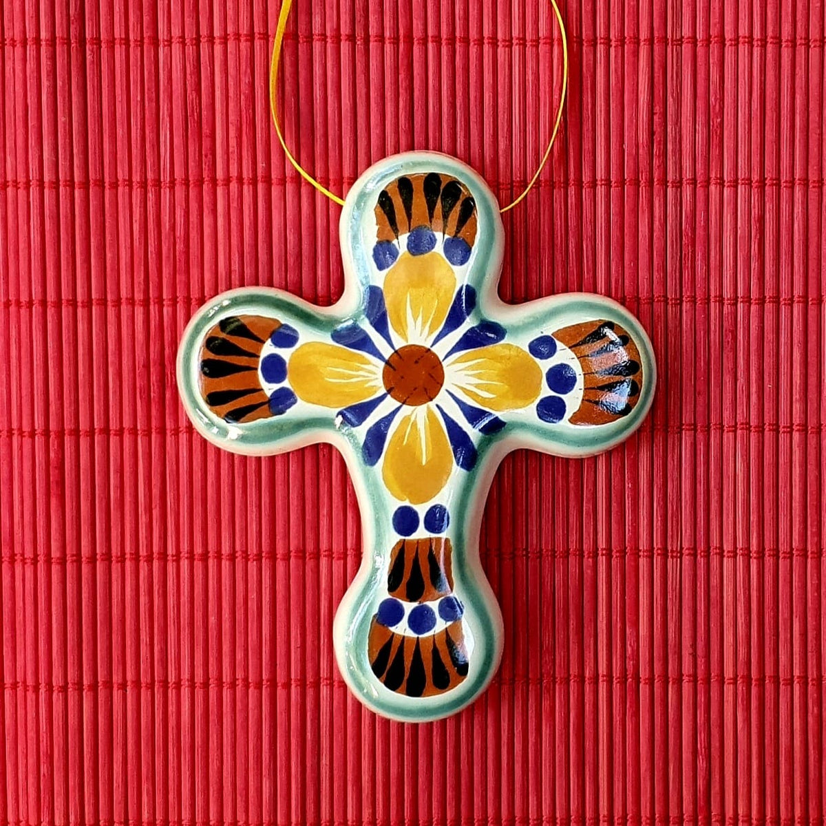 Ornament Cross Set of 3 MultiColors