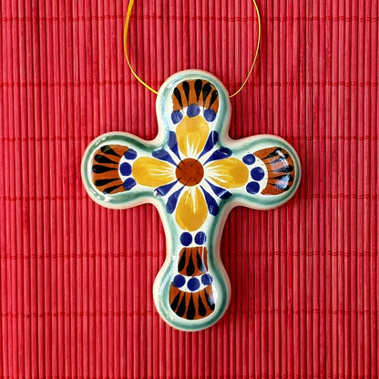 Ornament Cross Set of 3 MultiColors