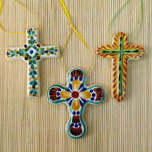 Conjunto de cruz ornamental de 3 multicolores 