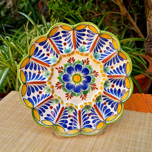 Deviled Eggs / Snack Plate Flower Shape 10" D MultiColors
