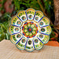 Deviled Eggs / Snack Plate Flower Shape 10" D MultiColors