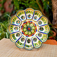 Deviled Eggs / Snack Plate Flower Shape 10" D MultiColors