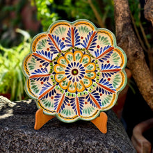 Deviled Eggs / Snack Plate Flower Shape 10" D MultiColors
