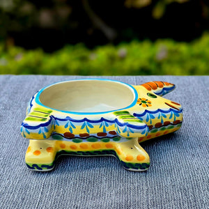 Flower Pig Snack Bowl 9x5 in Happy Borders