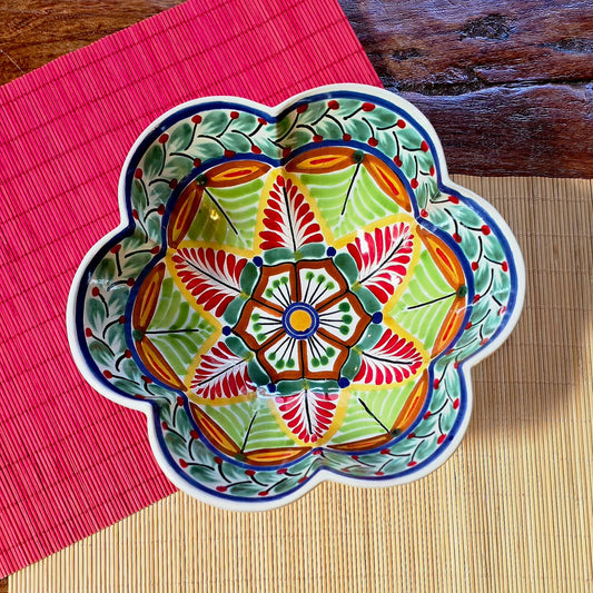 Ensaladera de flores 10" D MultiColors 