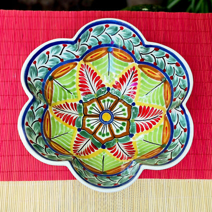 Flower Shape Service Salad Bowl Set of 3 Sizes MultiColors