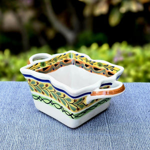 Flower Square Basket 4.7in W X 3in H Happy BordersSaucersGorky Gonzalez Store240723 - 04