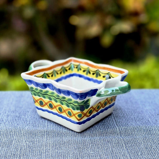 Flower Square Basket 4.7in W X 3in H Set of 4 Happy BordersSaucersGorky Gonzalez Store240726 - 06