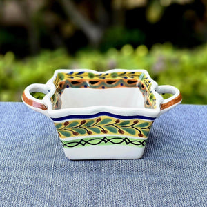 Flower Square Basket 4.7in W X 3in H Set of 4 Happy BordersSaucersGorky Gonzalez Store240726 - 06