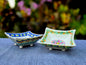 Flower Square footed saucer 5x5 in Set of 2 Happy BordersSaucersGorky Gonzalez Store240726 - 10