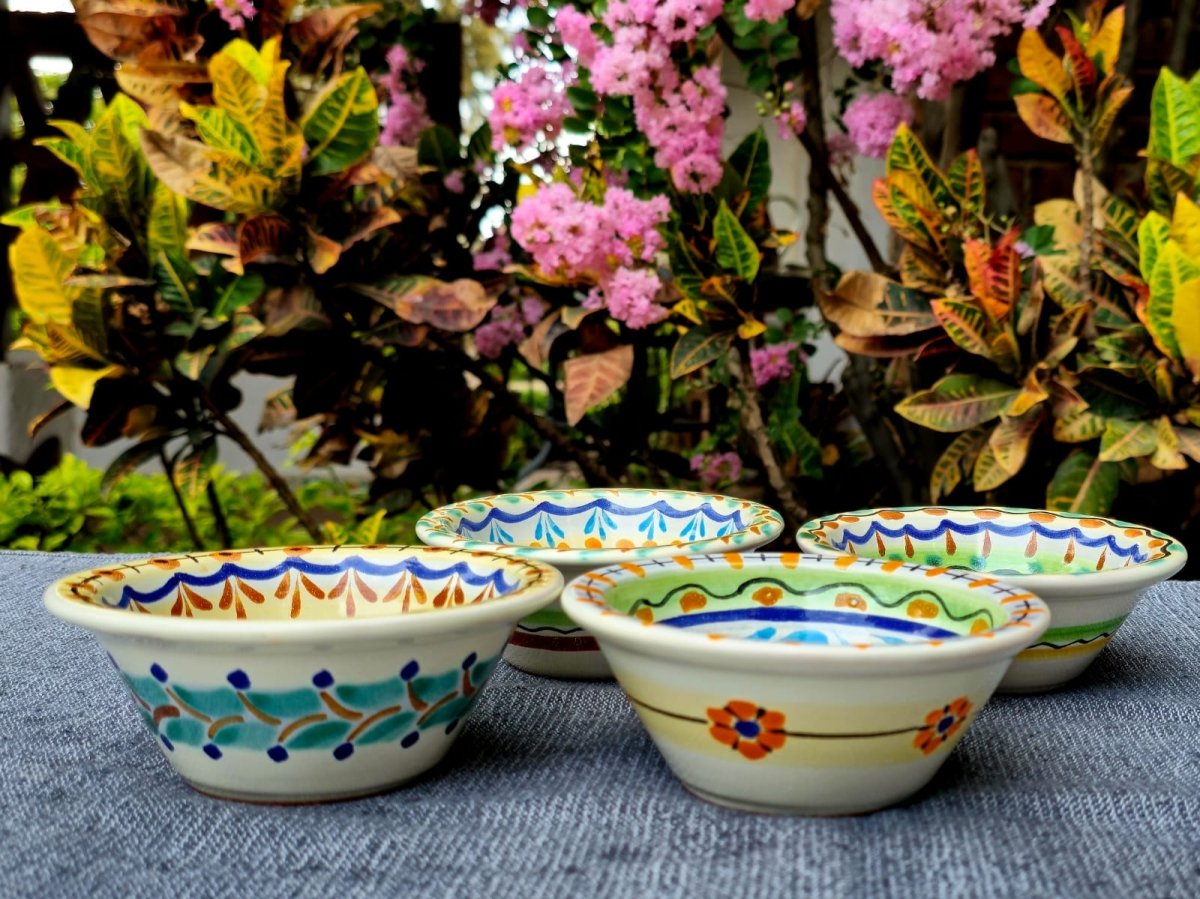 Flowers Olives Bowl 4.7 in D Set of 4 Happy BordersBowlGorky Gonzalez Store240830 - 05