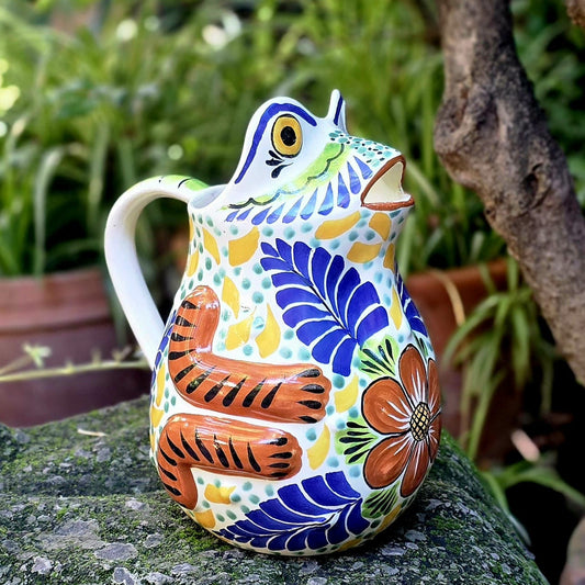 Frog Water Pitcher 50 Oz MultiColors - C
