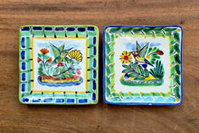 Bird HummingBird Bread Square Plate / Tapa Plate 5x5" MultiColors