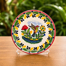 HummingBird Bread Plate / Tapa Plate 6.3" D MultiColors