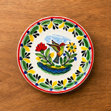 HummingBird Bread Plate / Tapa Plate 6.3" D MultiColors