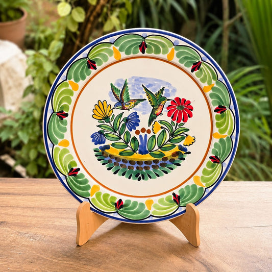 Bird HummingBird Plate MultiColors