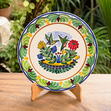 Bird HummingBird Plate MultiColors