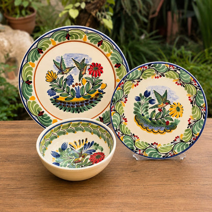 Bird HummingBird Dish Set (3 pieces) (One Service) MultiColors