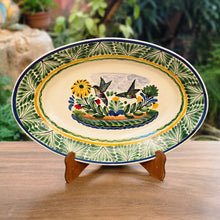 HummingBirds Serving Oval Platter MultiColors