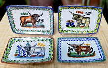 LongHorn Mini Rectangular Tray 3.9 X 5.5" Set of 4(Pieces) Multicolors - A