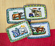 LongHorn Mini Rectangular Tray 3.9 X 5.5" Set of 4(Pieces) Multicolors - A