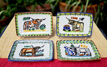 LongHorn Mini Rectangular Tray 3.9 X 5.5" Set of 4(Pieces) Multicolors - B