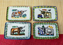 LongHorn Mini Rectangular Tray 3.9 X 5.5" Set of 4(Pieces) Multicolors - B