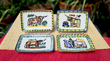 LongHorn Mini Rectangular Tray 3.9 X 5.5" Set of 4(Pieces) Multicolors - B