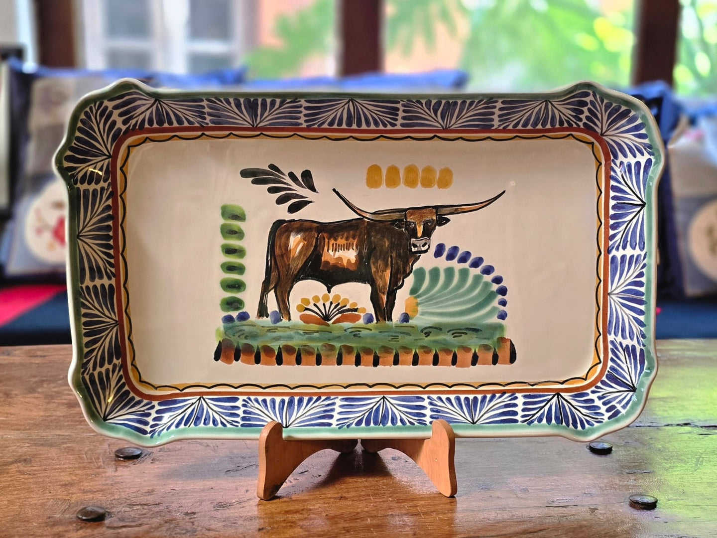 LongHorn Tray Rectangular Platter 16.9