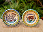 LongHorn Flower Shape Mini Snack Bowl 5 in D - Set of 2 - MultiColors