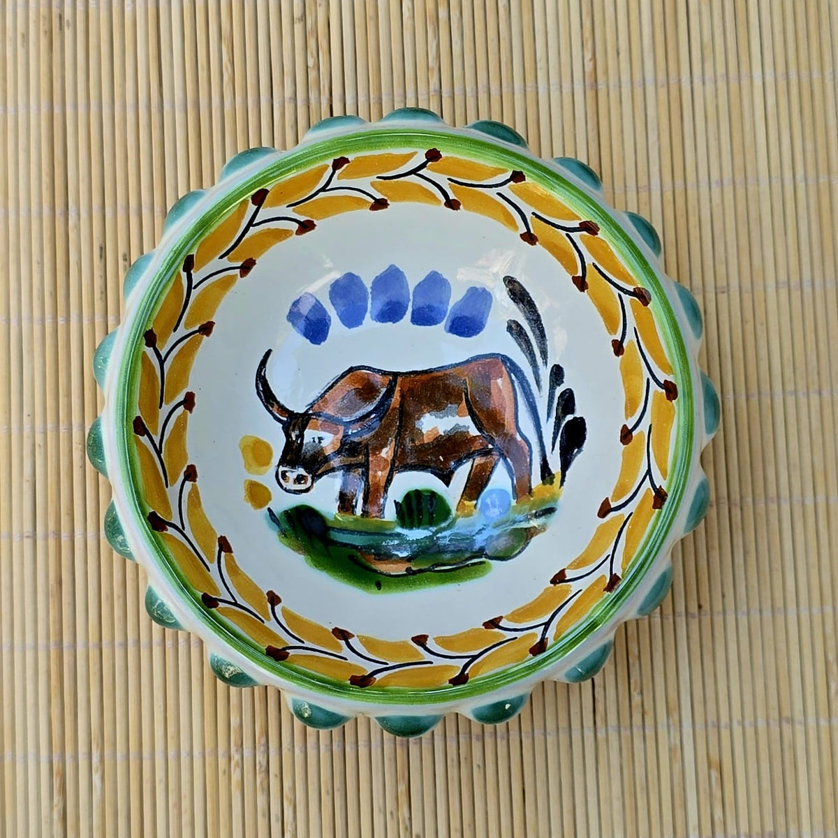 LongHorn Flower Shape Mini Snack Bowl 5 in D MultiColors