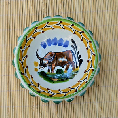 LongHorn Flower Shape Mini Snack Bowl 5 in D MultiColors