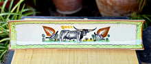 Longhorn Canoe Snack Dish / Tray 17.7 in L MultiColors