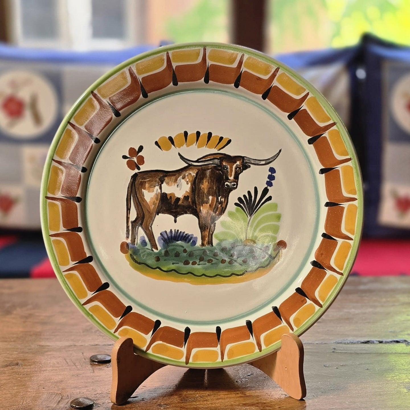LongHorn Rodeo Plate MultiColors