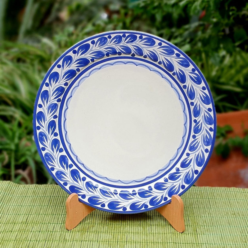 Mexican Platess Blue and White Food safe majolica Gorky