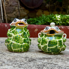 Frog Set of Creamer and Sugar in Multi-colors