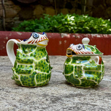 Frog Set of Creamer and Sugar in Multi-colors