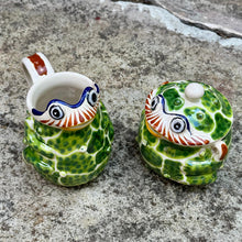 Frog Set of Creamer and Sugar in Multi-colors