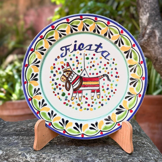 Fiesta Plate Donkey pinata MultiColors