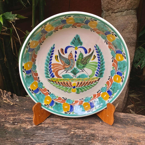 Love Birds Decorative / Serving Deep Round Platters MultiColors