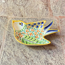 Bird Small Swallow Dish 6.1 X 4.1" Multicolors