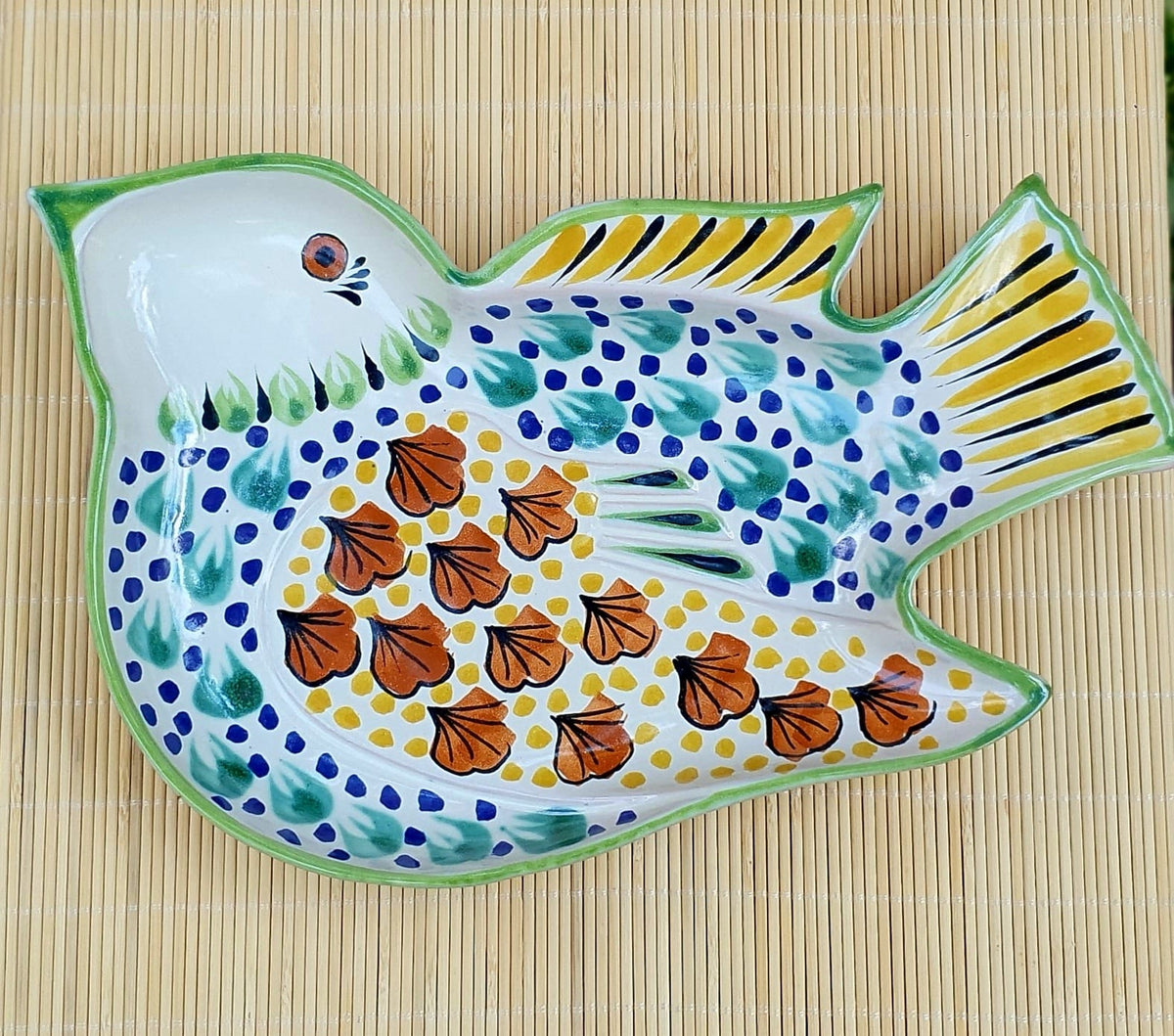 Plato para refrigerios para pájaros, 9,8 x 7 pulgadas, multicolores 