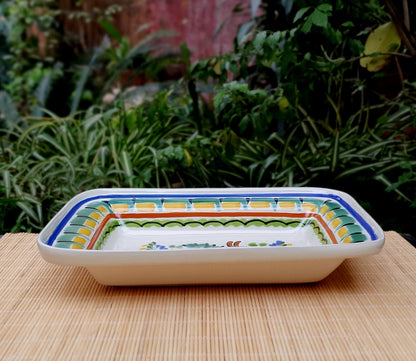 Cuenco rectangular Rabbit 11 x 7,9 en multicolores 