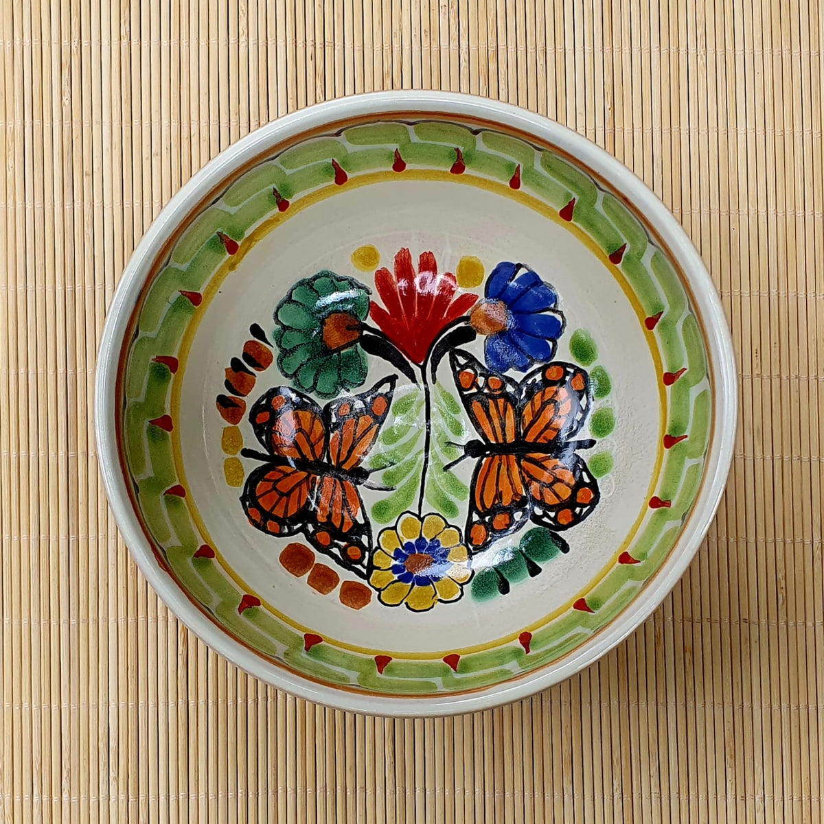 Monarch Butterfly Cereal/Soup Bowl 16.9 Oz MultiColors