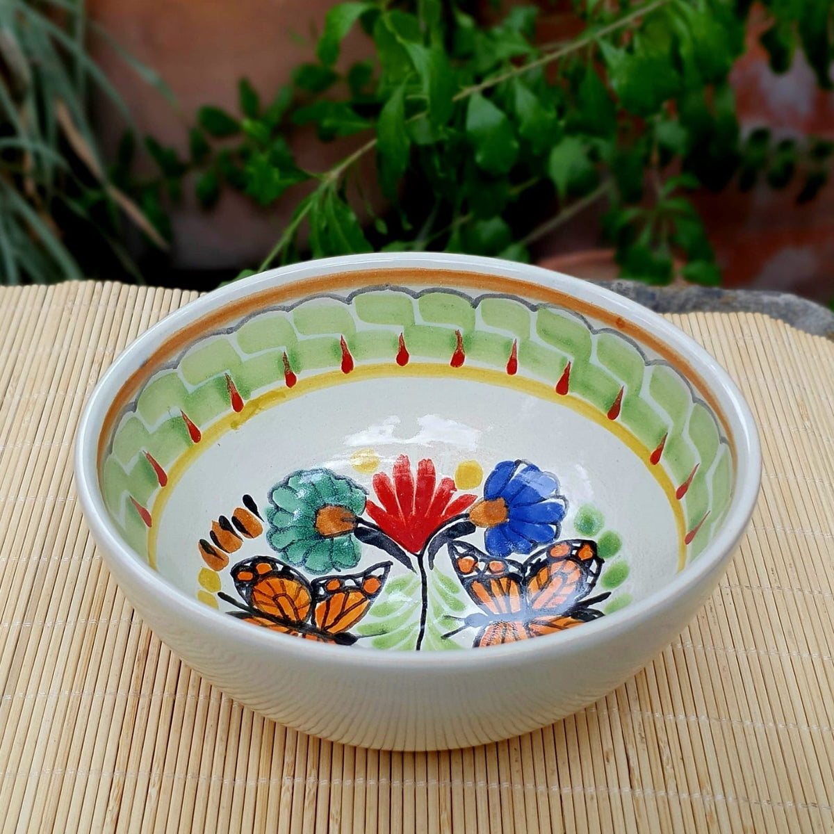Monarch Butterfly Cereal/Soup Bowl 16.9 Oz MultiColors