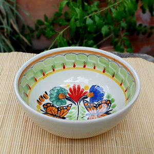 Butterfly Cereal/Soup Bowl 16.9 Oz MultiColors