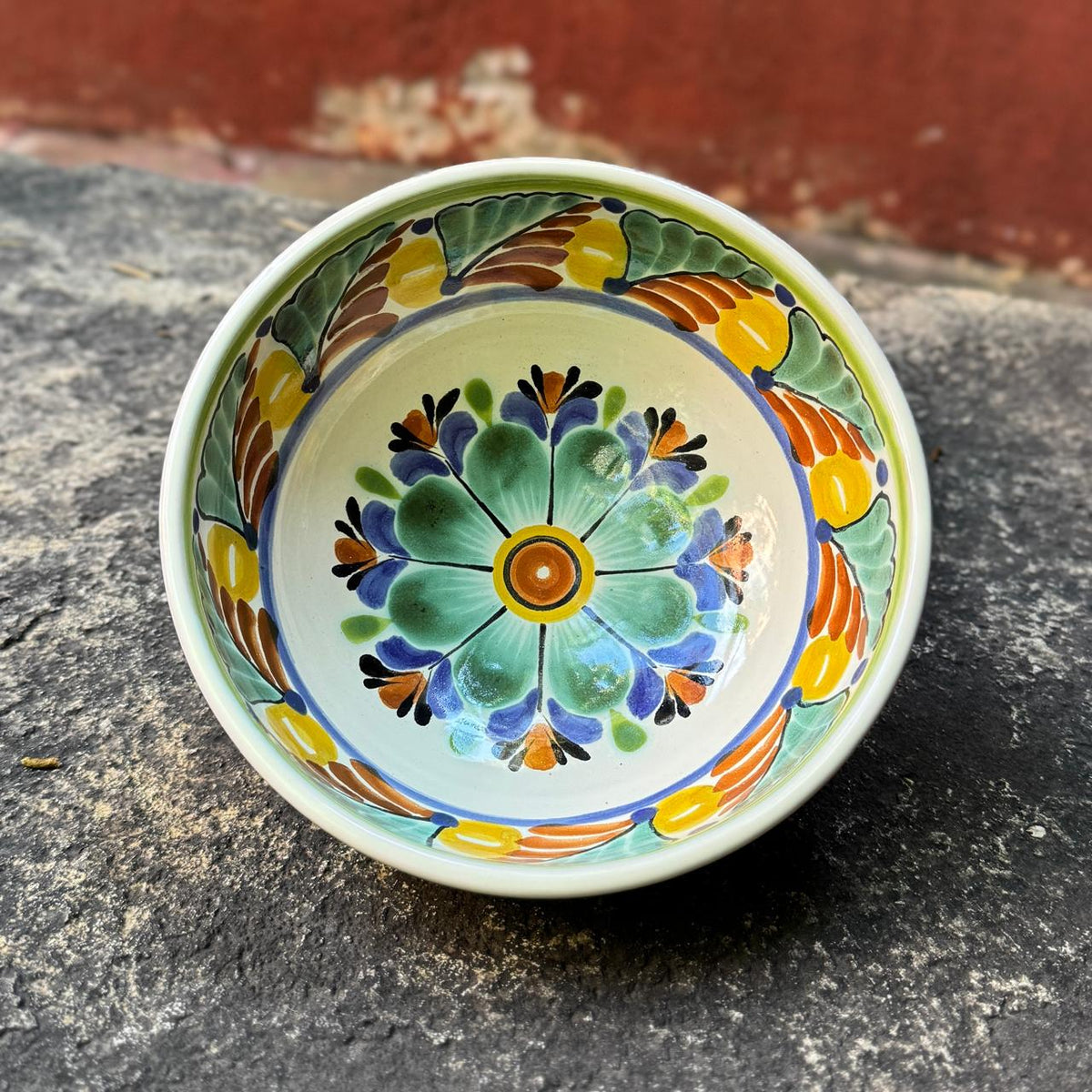 Flower Cereal/Soup Bowl 16.9 Oz Multicolor